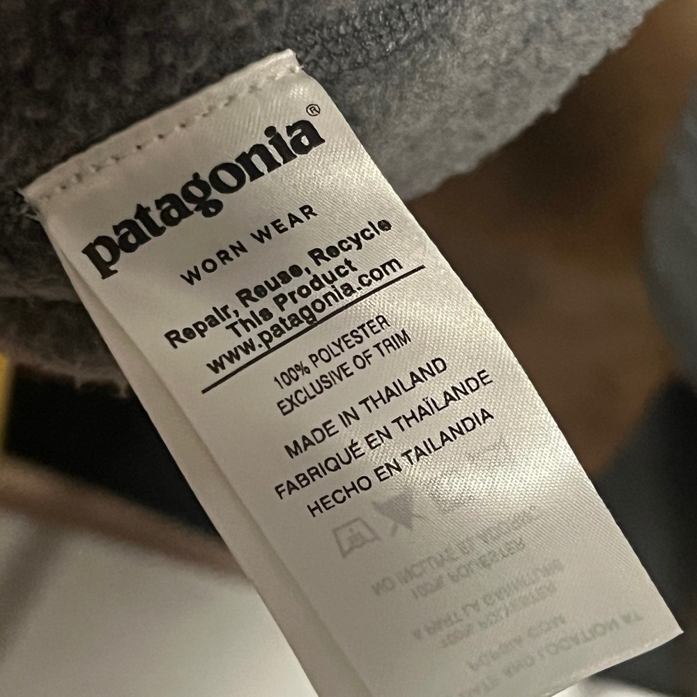 Patagonia Better Sweater 1/4 Zip Pullover L Gray Good Used Condition Fleece - Picture 4 of 11